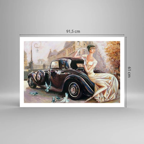 Plagát - Elegancia v retro štýle - 91x61 cm