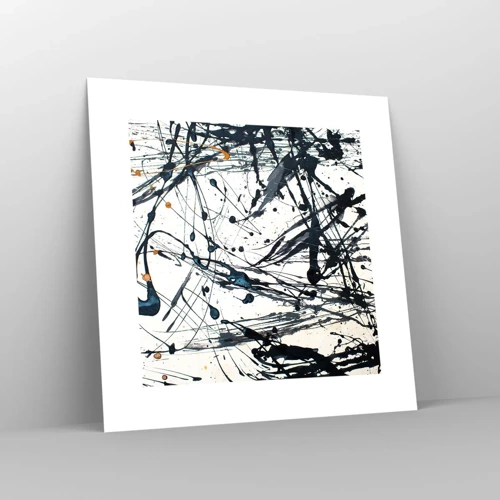 Plagát - Expresionistická abstrakcia - 30x30 cm