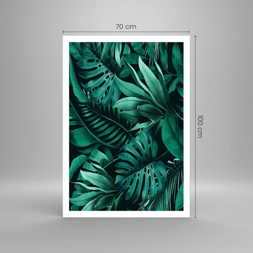 Plagát - Hĺbka tropickej zelene - 70x100 cm