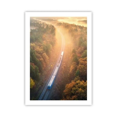 Plagát - Jesenná cesta - 50x70 cm