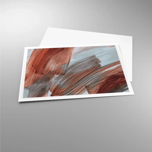 Plagát - Jesenná veterná abstrakcia - 100x70 cm