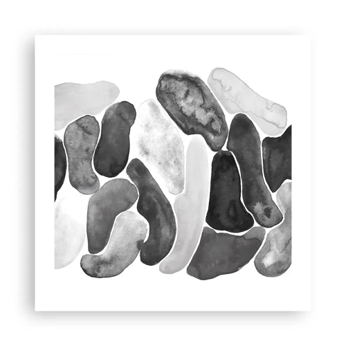 Plagát - Kamenistá abstrakcia - 50x50 cm