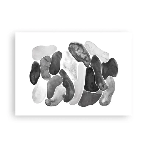 Plagát - Kamenistá abstrakcia - 70x50 cm