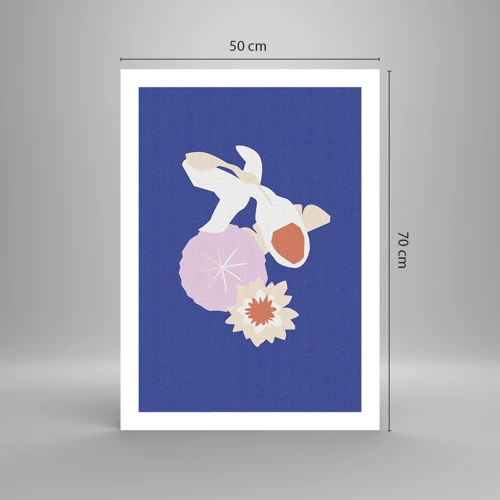 Plagát - Kompozícia kvetov a pukov - 50x70 cm