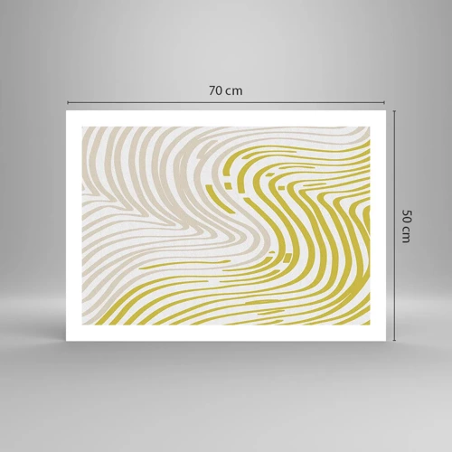 Plagát - Kompozícia s miernym ohybom - 70x50 cm