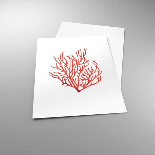 Plagát - Koralový filigrán - 40x50 cm