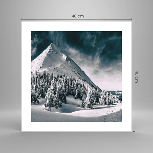 Plagát - Krajina snehu a ľadu - 40x40 cm