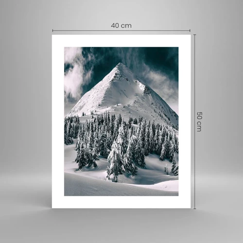 Plagát - Krajina snehu a ľadu - 40x50 cm