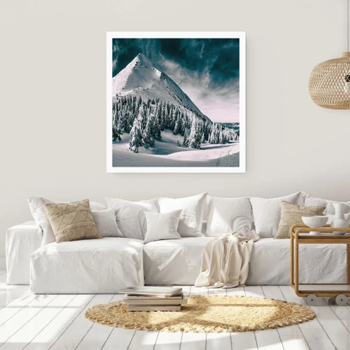 Plagát - Krajina snehu a ľadu - 50x50 cm