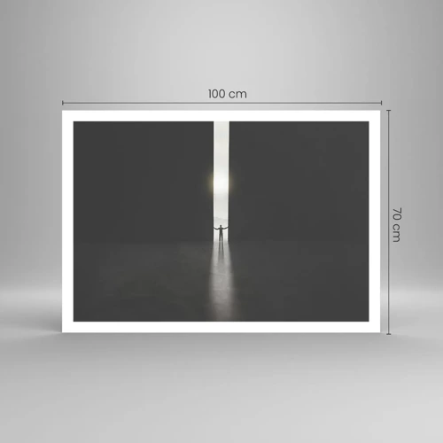 Plagát - Krok k svetlej budúcnosti - 100x70 cm