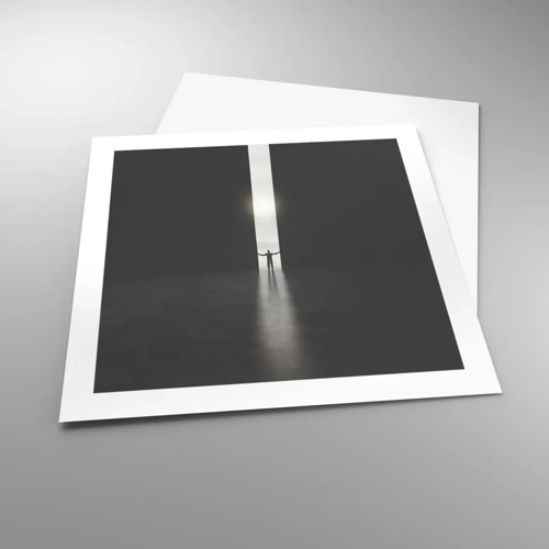 Plagát - Krok k svetlej budúcnosti - 50x50 cm