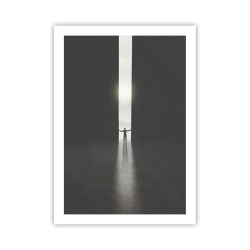 Plagát - Krok k svetlej budúcnosti - 50x70 cm