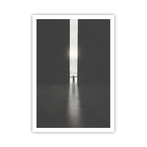 Plagát - Krok k svetlej budúcnosti - 70x100 cm