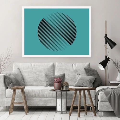 Plagát - Kruh – geometrická variácia - 100x70 cm