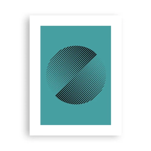 Plagát - Kruh – geometrická variácia - 30x40 cm