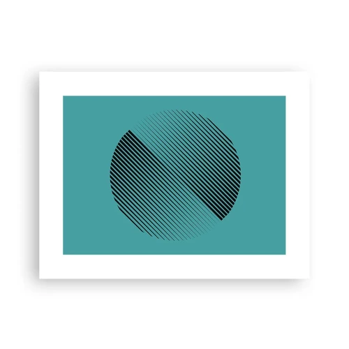 Plagát - Kruh – geometrická variácia - 40x30 cm