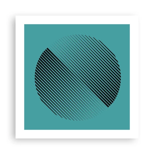 Plagát - Kruh – geometrická variácia - 50x50 cm