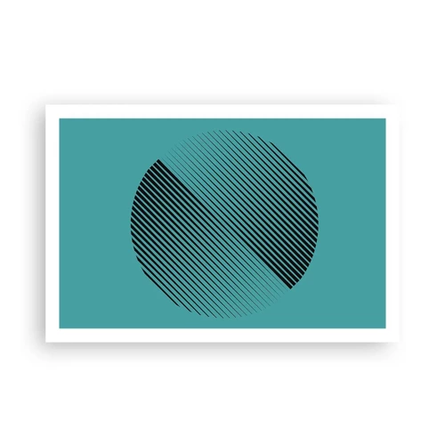 Plagát - Kruh – geometrická variácia - 91x61 cm