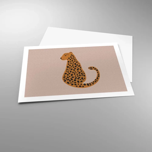 Plagát - Leopardný vzor je v móde - 70x50 cm