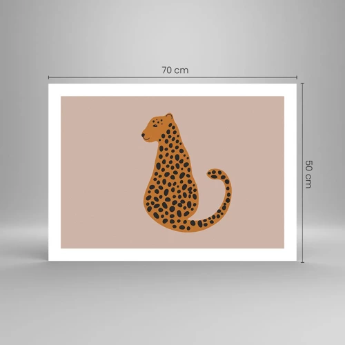 Plagát - Leopardný vzor je v móde - 70x50 cm