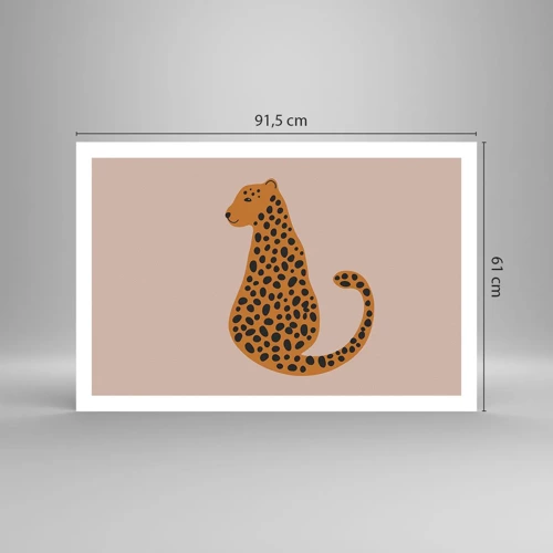 Plagát - Leopardný vzor je v móde - 91x61 cm