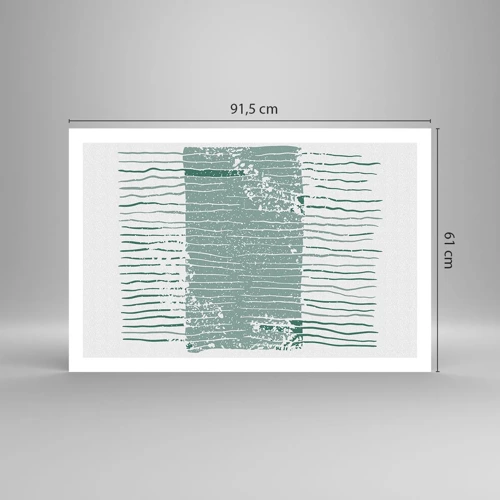 Plagát - Morská abstrakcia - 91x61 cm
