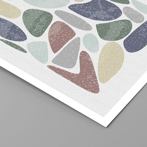 Plagát - Mozaika práškových farieb - 30x30 cm