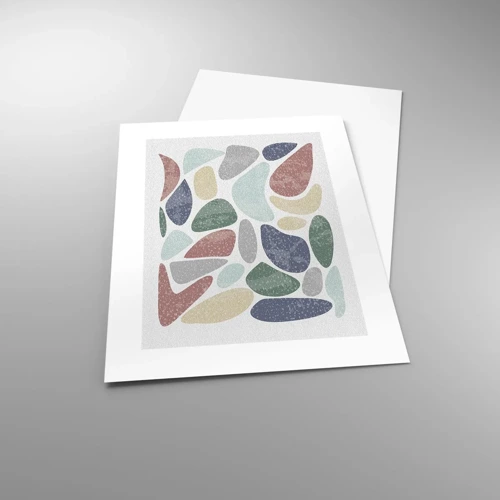 Plagát - Mozaika práškových farieb - 30x40 cm