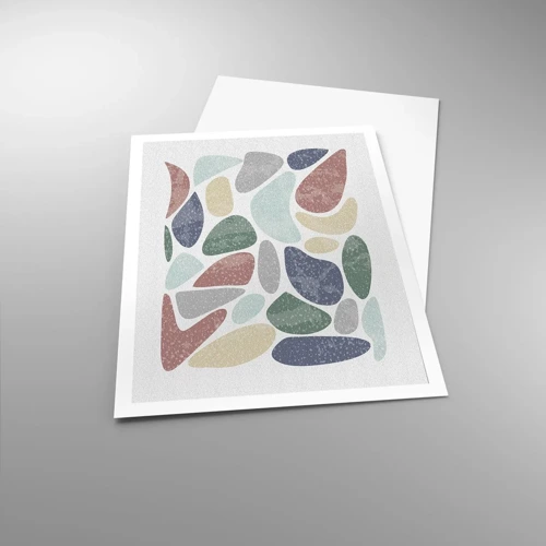 Plagát - Mozaika práškových farieb - 70x100 cm