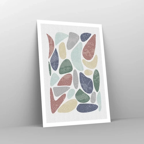 Plagát - Mozaika práškových farieb - 70x100 cm