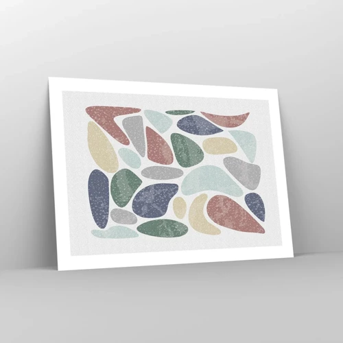 Plagát - Mozaika práškových farieb - 70x50 cm