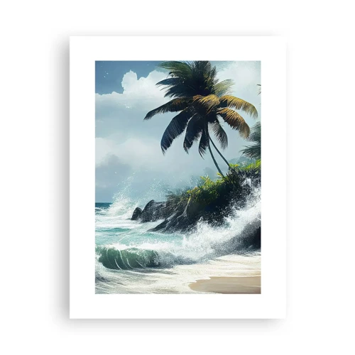 Plagát - Na tropickom pobreží - 30x40 cm