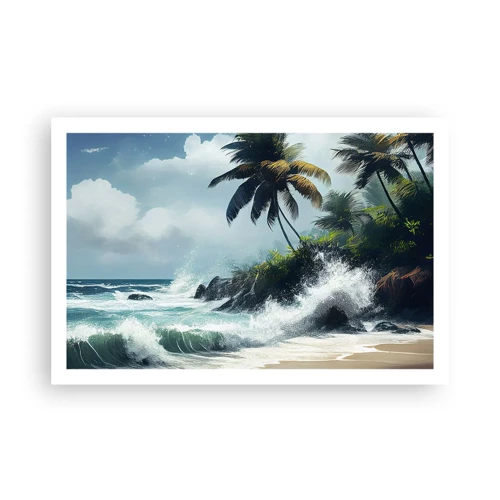 Plagát - Na tropickom pobreží - 91x61 cm
