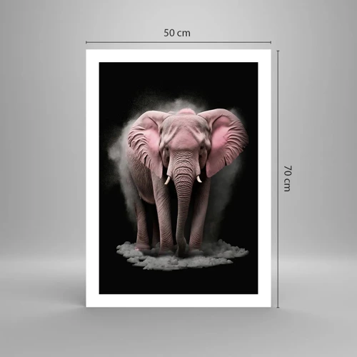 Plagát - Nemysli na ružového slona! - 50x70 cm