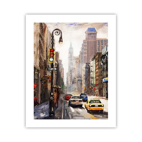 Plagát - New York – farebný aj v daždi - 40x50 cm