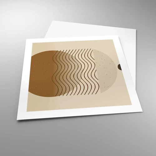 Plagát - O pôvode geometrických obrazcov - 50x50 cm