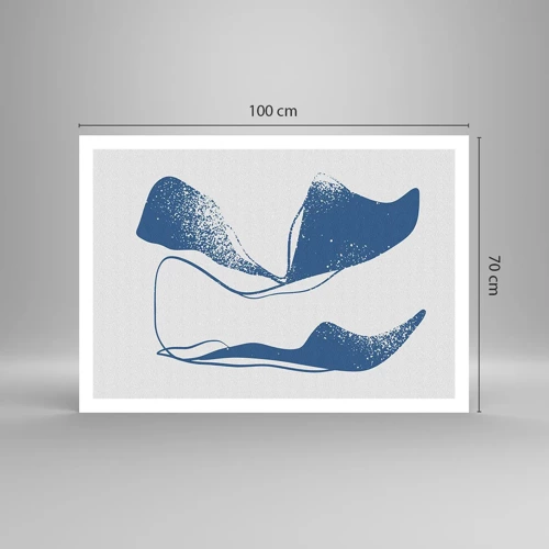Plagát - Okrídlená abstrakcia - 100x70 cm