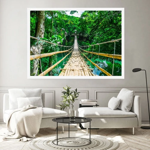 Plagát - Opičí most nad zeleňou - 40x30 cm