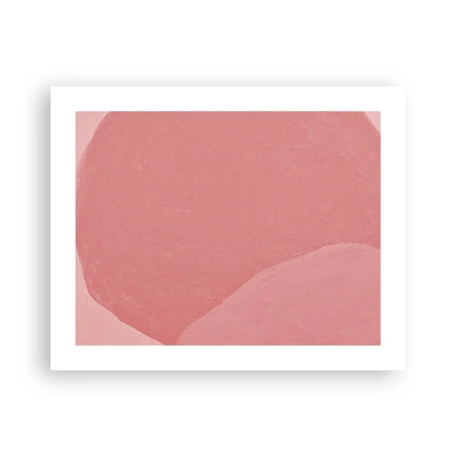 Plagát - Organická kompozícia v ružovej - 50x40 cm