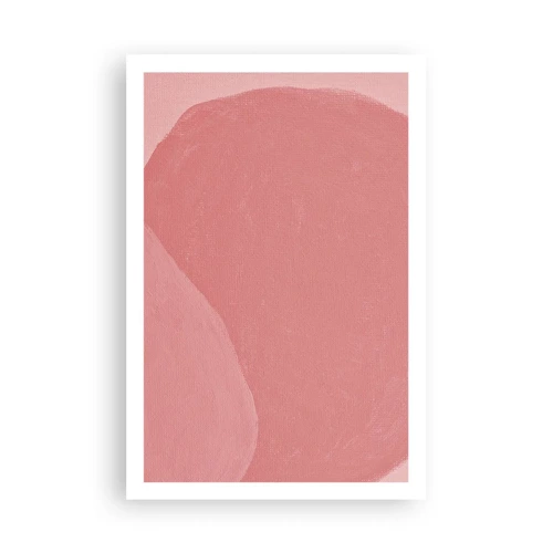 Plagát - Organická kompozícia v ružovej - 61x91 cm
