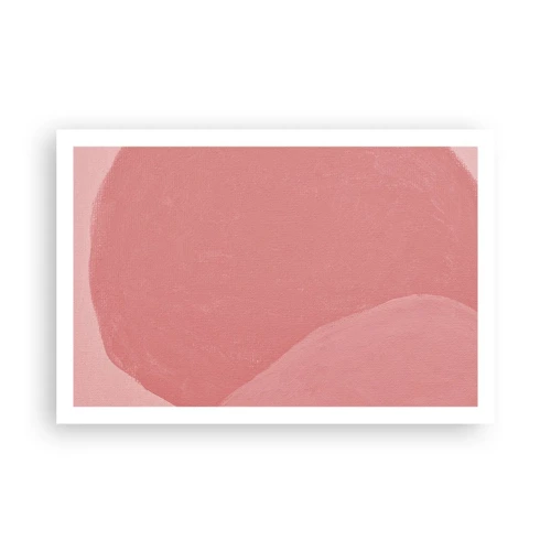 Plagát - Organická kompozícia v ružovej - 91x61 cm