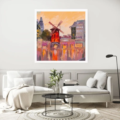 Plagát - Parížske ikony – Moulin Rouge - 50x50 cm