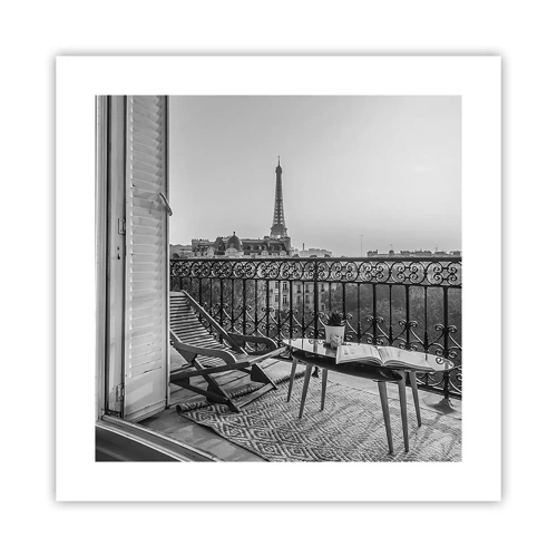 Plagát - Parížske popoludnie - 40x40 cm