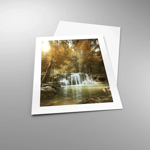 Plagát - Parkový vodopád - 40x50 cm