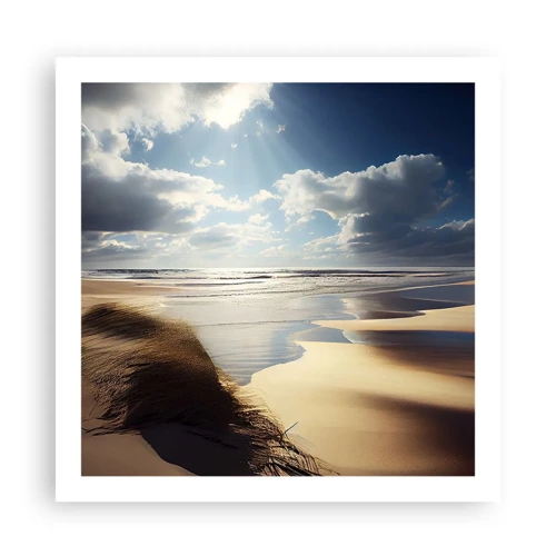 Plagát - Pláž, divoká pláž - 60x60 cm