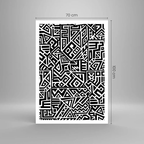 Plagát - Predkolumbovská kompozícia - 70x100 cm