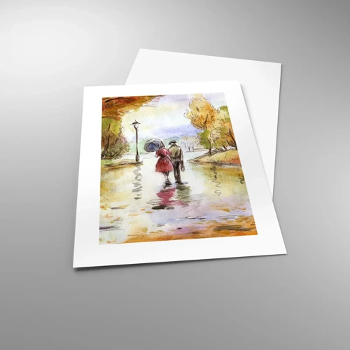 Plagát - Romantická jeseň v parku
 - 30x40 cm
