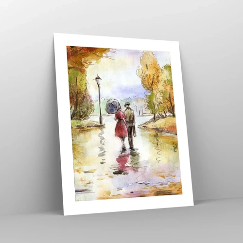 Plagát - Romantická jeseň v parku
 - 40x50 cm