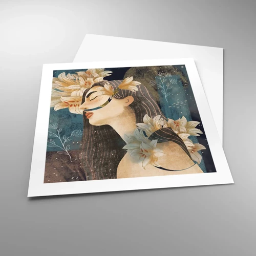 Plagát - Rozprávka o princeznej s ľaliami - 50x50 cm