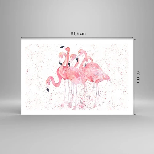 Plagát - Ružový ansámbl - 91x61 cm